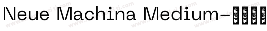 Neue Machina Medium字体转换
